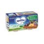 Mellin Omogeneizzato Frutta - Prugna e Mela, Doppio Pacco da 100g