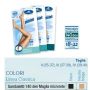 Sauber Classica - Calzini a Compressione Microrete 140 Denari in Neutro Beige, Taglia 2