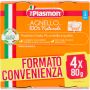 Plasmon Omogeneizzato di Agnello - 4 Pacchetti da 80g per Bambini dai 4 Mesi in Su