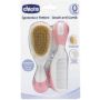 Chicco Pettine e Spazzola per Capelli in Rosa