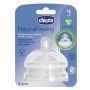 Chicco Natural Feeling Tettarella 4m+ con Flusso Regolabile - Pacco da 2 Pezzi