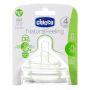 Chicco Natural Feeling Tettarella 4m+ con Flusso Regolabile - Pacco da 2 Pezzi