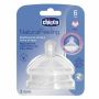 Chicco Natural Feeling Tettarella 6+ Mesi, Flusso Veloce, Set da 2 Pezzi