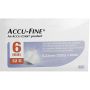 Accu Fine Set di 100 Aghi Sterili G32 da 6mm per Penna d'Insulina