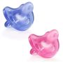 Chicco Gommotto Physio Set di 2 Succhietti in Silicone per Bimba dai 6-12 Mesi