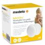Medela - 4 Coppette Assorbilatte Riutilizzabili e Lavabili