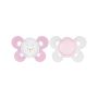Chicco Silicone Physio Comfort Succhietto per Bambina, 0-6 Mesi, Pacco da 2 Pezzi