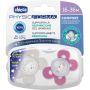 Chicco Physio Comfort Succhietto Luminoso in Silicone, 2 Pezzi