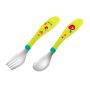 Posate in Acciaio Inox Verde Chicco per Bambini dai 18 Mesi