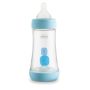 Biberon Azzurro Chicco Perfect 5 da 240 ml con Flusso Medio