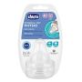 Chicco Perfect5 - Set di 2 Tettarelle in Silicone con 3 Fori