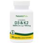 Vitamina D3 e Vitamina K2 Integratore 1000 UI - 90 Capsule