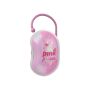 Porta Succhietto Chicco Rosa per Bimba - Capacità per Due Ciucci