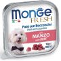 Pate Fresco Monge con Bocconcini di Manzo - Cibo Umido per Cani Adulti - 100g