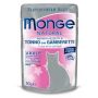 Monge Natural Superpremium 80g - Cibo Umido di Tonno e Gamberetti per Gatti Adulti