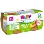 Hipp Omogeneizzato di Mela e Pesca per Bambini dai 4 Mesi, Pack da 2x80g