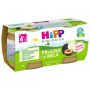 Hipp Omogeneizzato di Prugna e Mela per Bambini da 4 Mesi, 2 x 80g