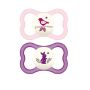 Mam Air Night - Set di 2 Succhietti Notturni in Silicone per Ragazze, 16 Mesi+