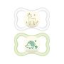 Mam Air Night Succhietto in Silicone per Bambini da 16 Mesi+ - Pacco da 2 Pezzi