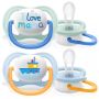Philips Avent Ultra Air - Set di 2 Succhietti per Maschio 0-6 Mesi