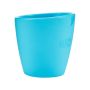 Chicco Easy Mug - Bicchiere in Silicone Azzurro per Bambini dai 6 Mesi in Su