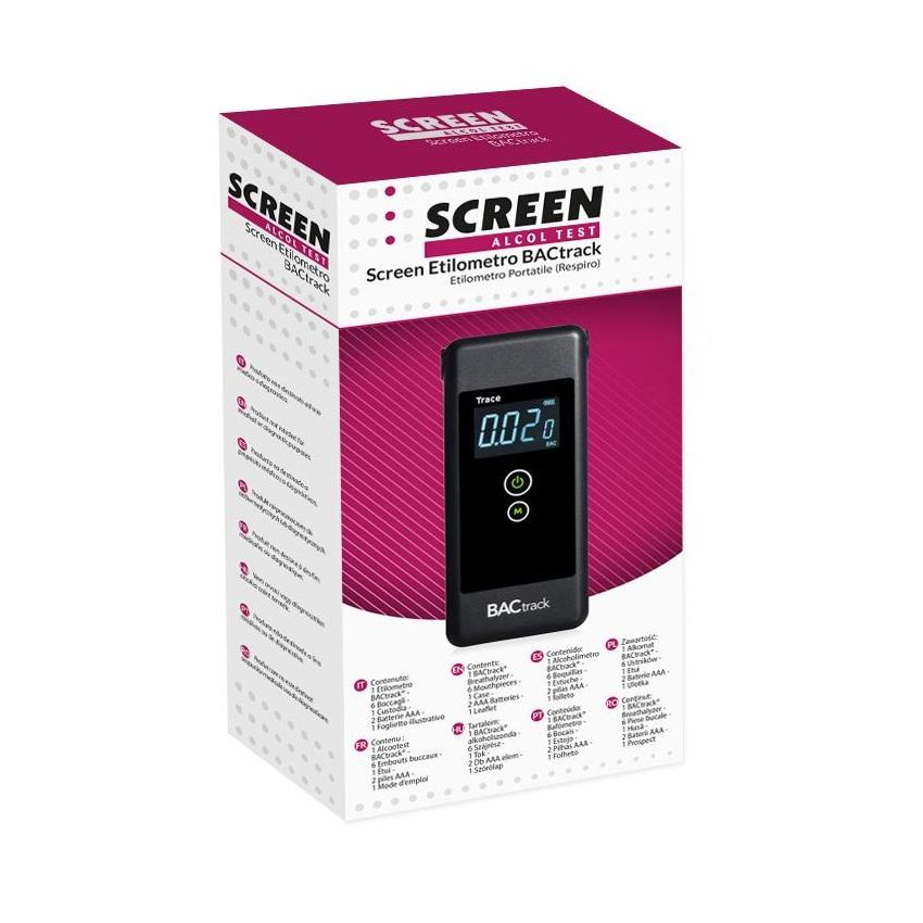Screen Alcol Test Bactrack