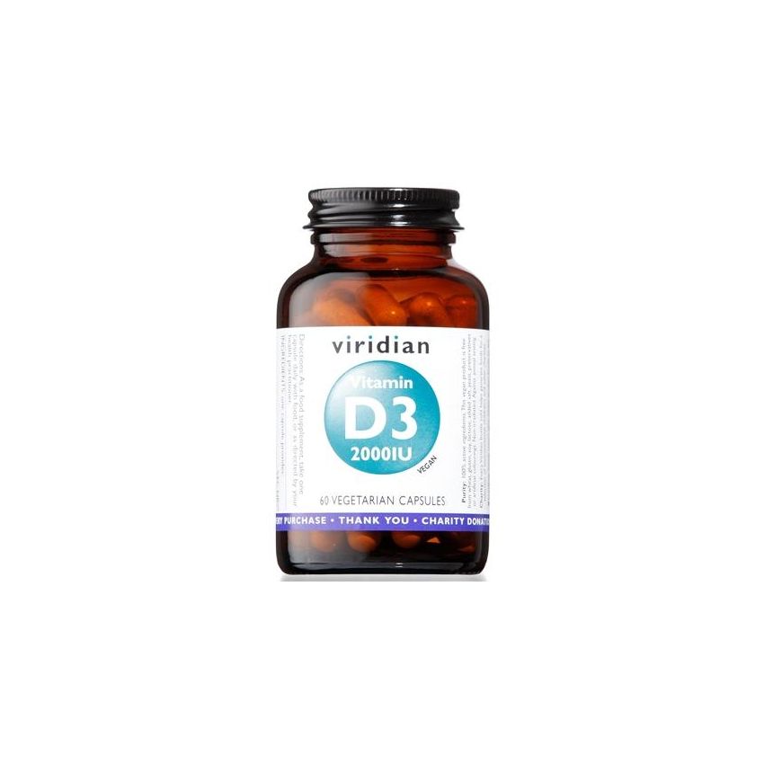 Viridian Vitamin D3 2000IU 60 capsule