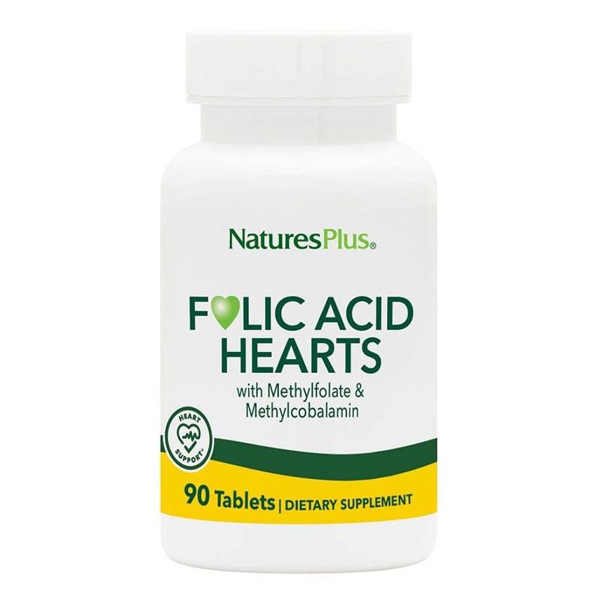 FOLIC ACID HEARTS+B6 B12 90TAV