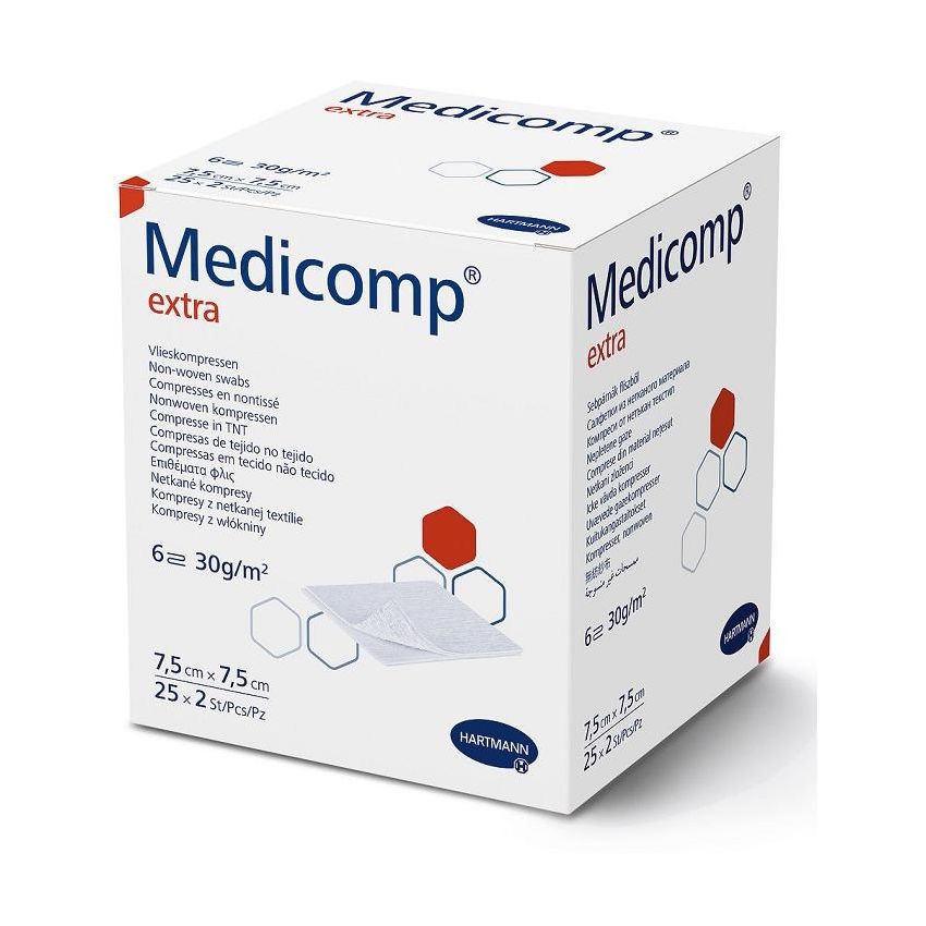 Garza Medicomp E TNT 7,5x7,5 cm - Confezione da 50