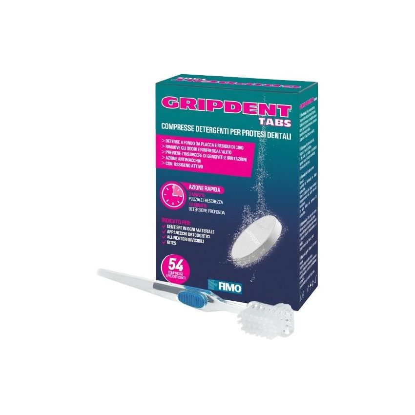 Gripdent Tabs 54cpr con Spazzolino
