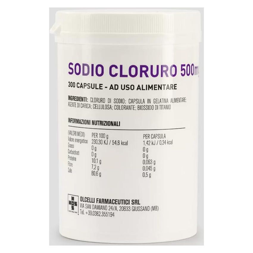 Sodio Cloruro 300 cps 500 mg