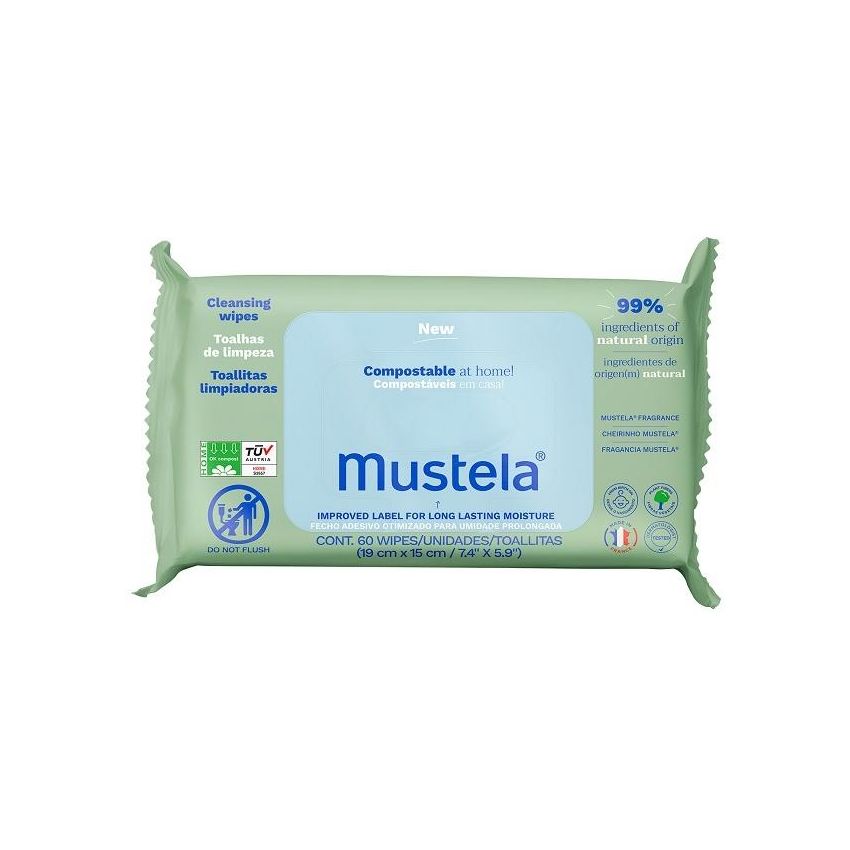 Mustela Salviette Compost 60pz