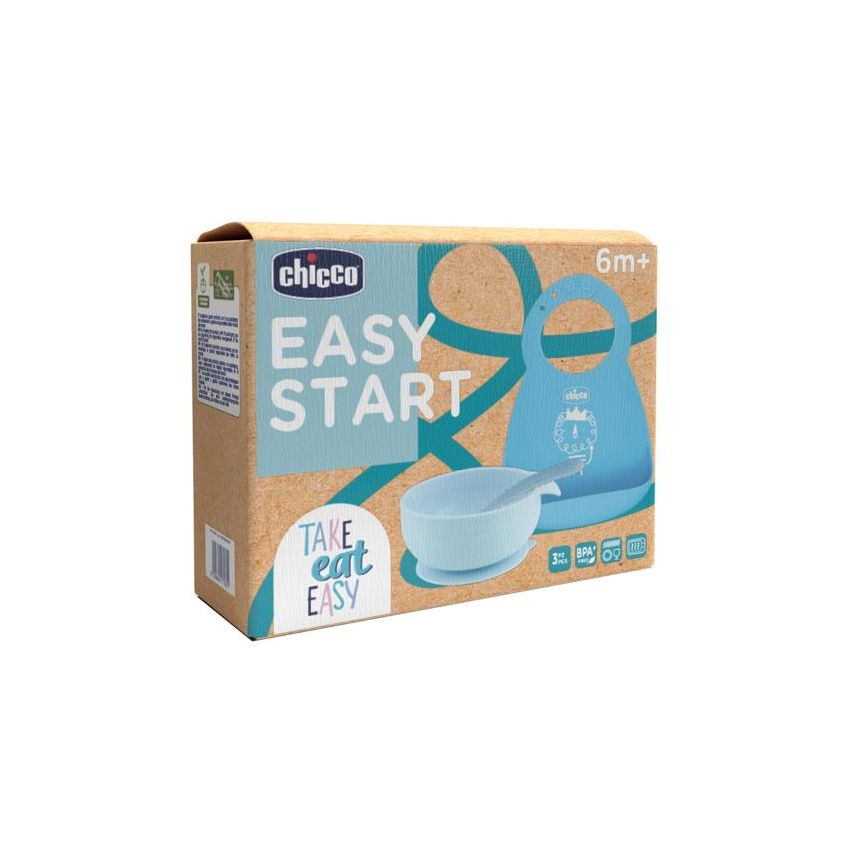 CH Set Pappa Sil 6M+ Azzurro
