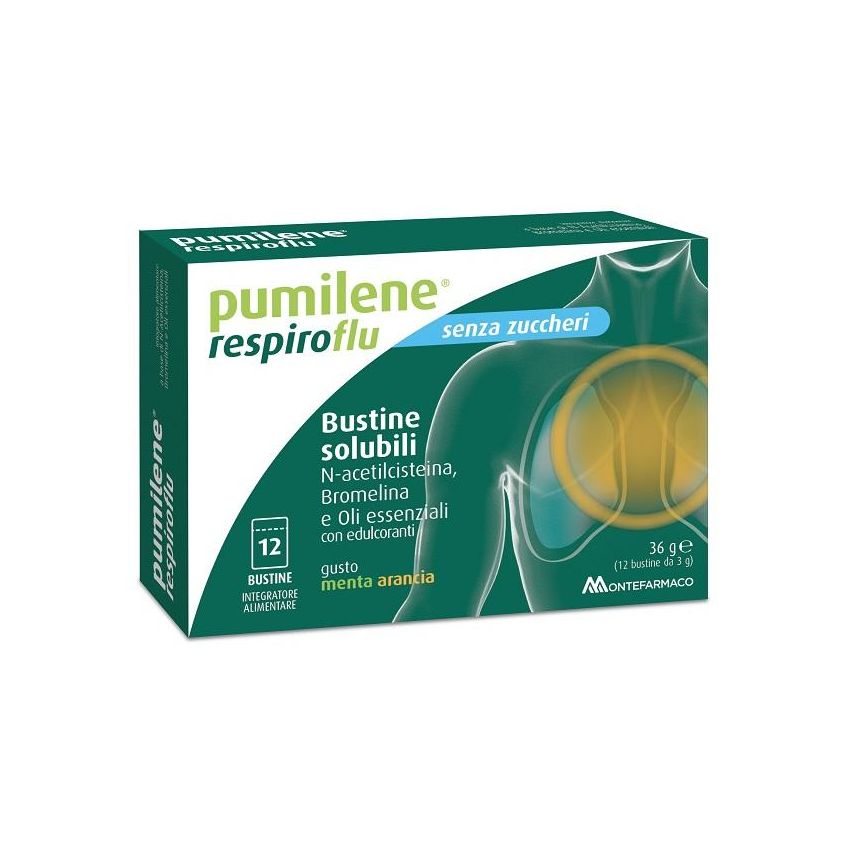 Pumilene Resp Flu S/Z 12 Bustine