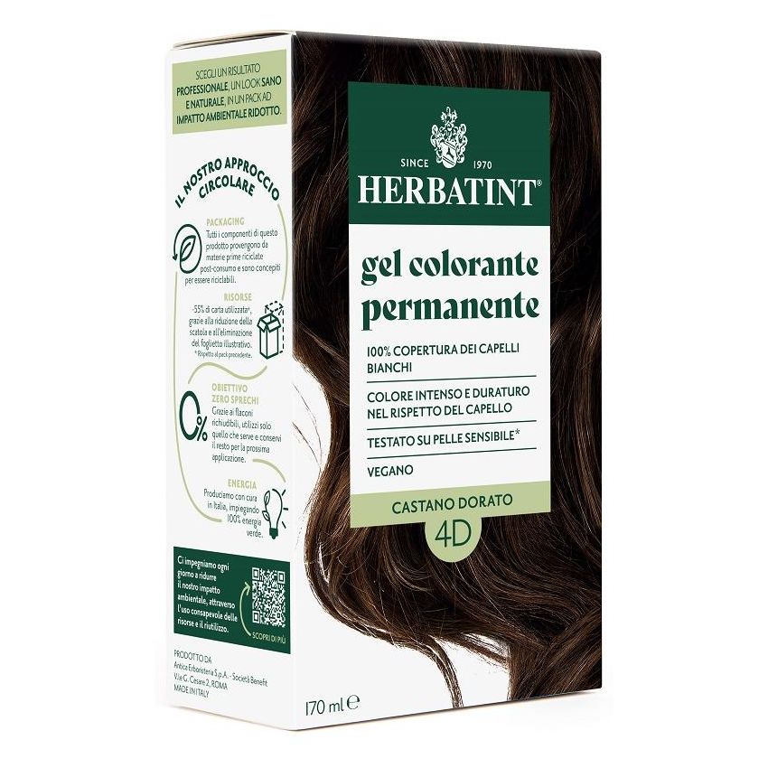 HERBATINT 4D CASTANO DOR 170ML