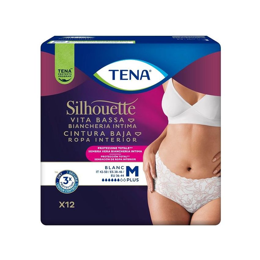 TENA Silhouette P White M 12pz