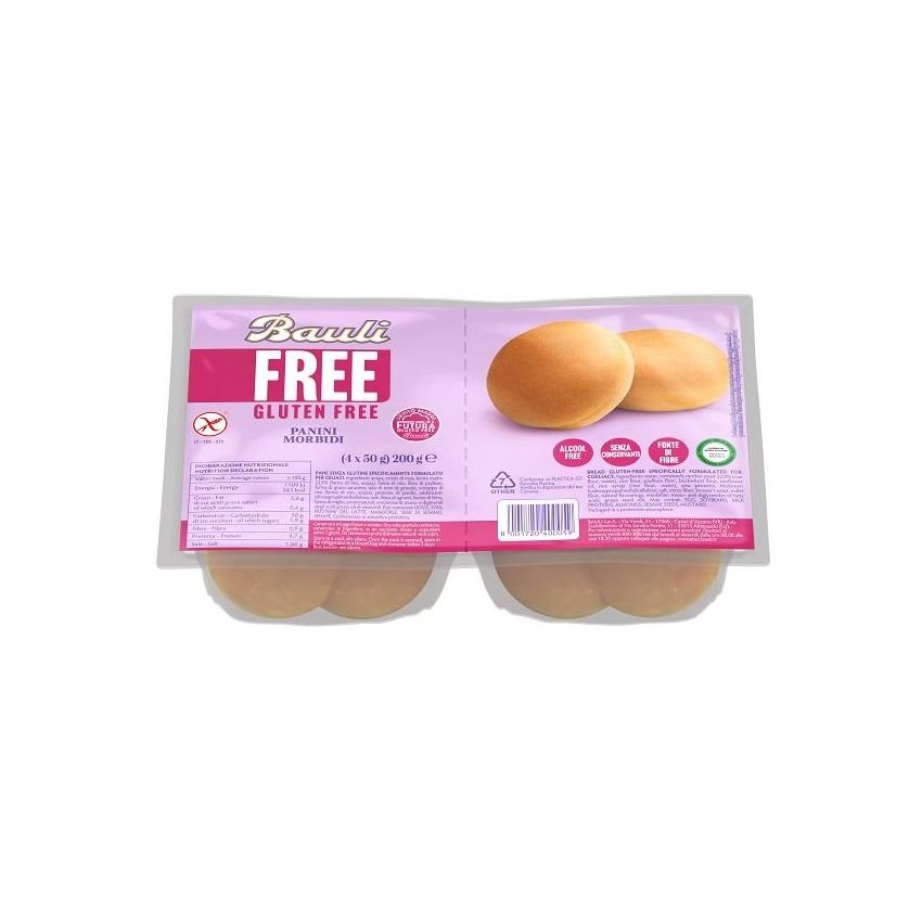 BAULI FREE PANINI MORBIDI 4PZ