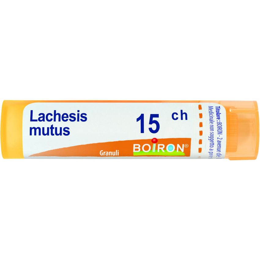 Boiron Lachesis Mutus 15Ch - Tubo di Granuli Omeopatici, 4g