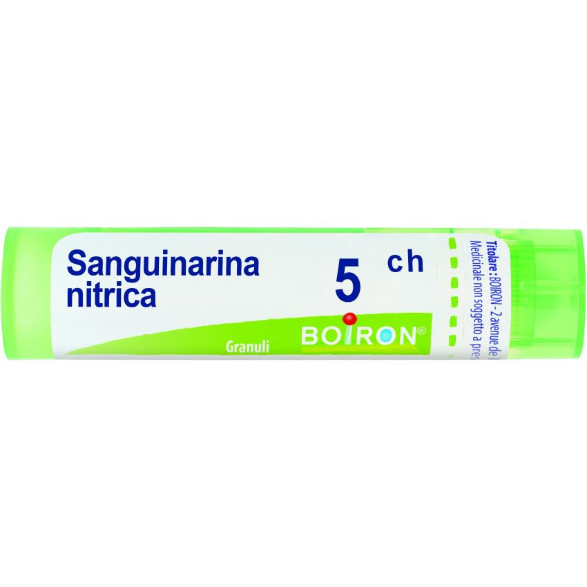 Boiron Sanguinarina Nitrica 05Ch - Granuli Omeopatici, Tubo da 4g