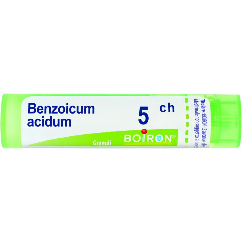Boiron Benzoicum Acidum 05Ch - Granuli Omeopatici, Tubo da 4g