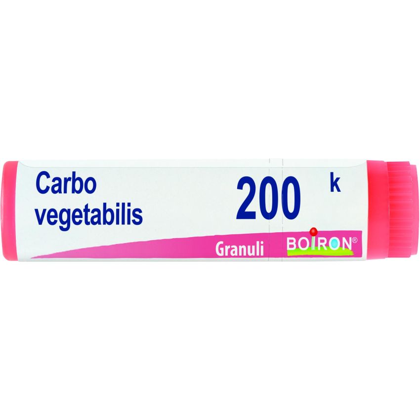 Boiron Carbo Vegetabilis 200K Globuli Omeopatici, Dose da 1g