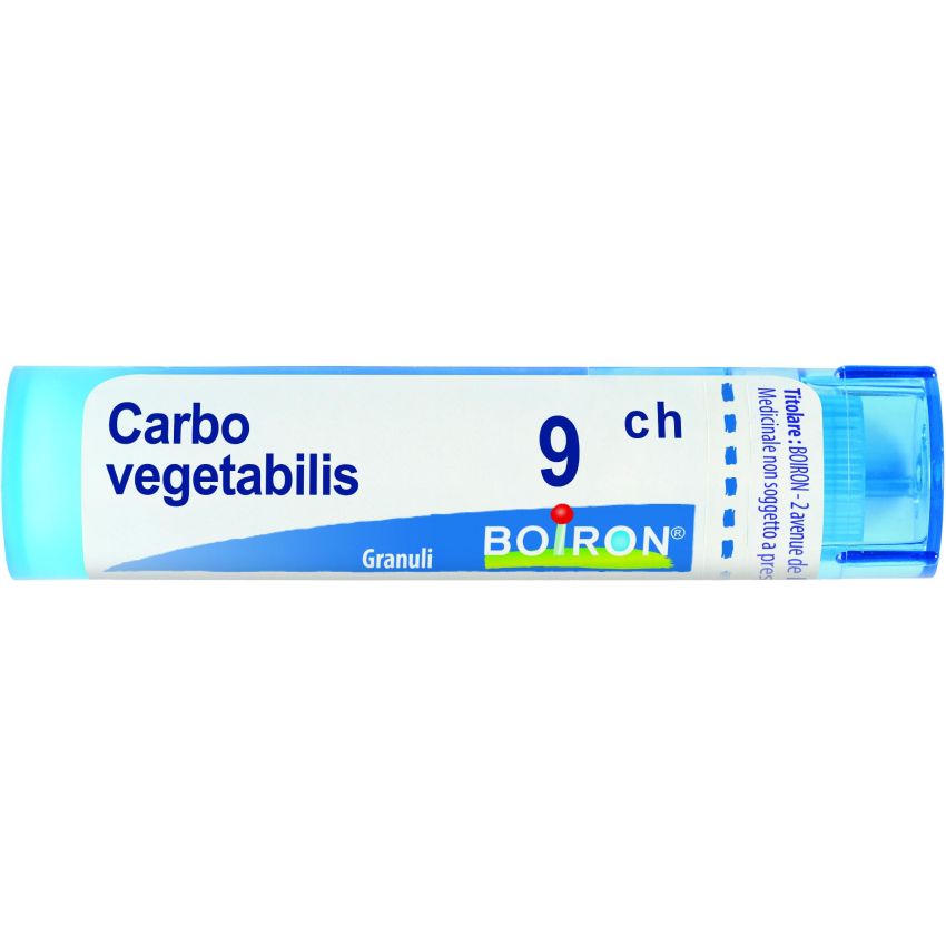 Boiron Carbo Vegetabilis 09Ch - Granuli Omeopatici, Tubo da 4g