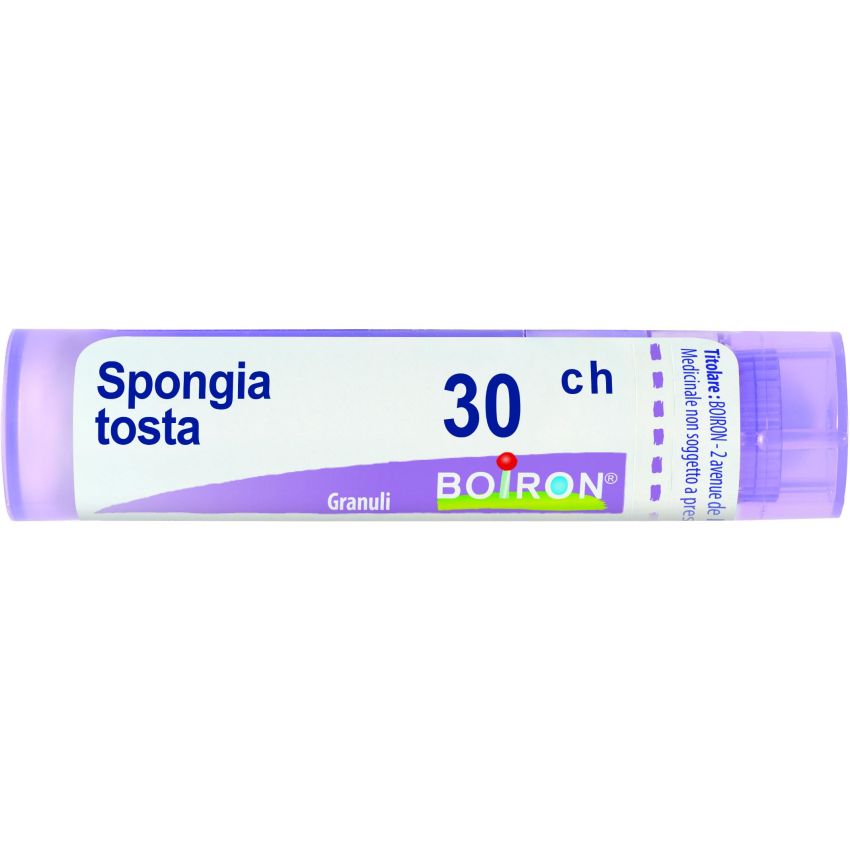 Granuli di Spongia Tosta Boiron 30Ch, Tubo da 4g