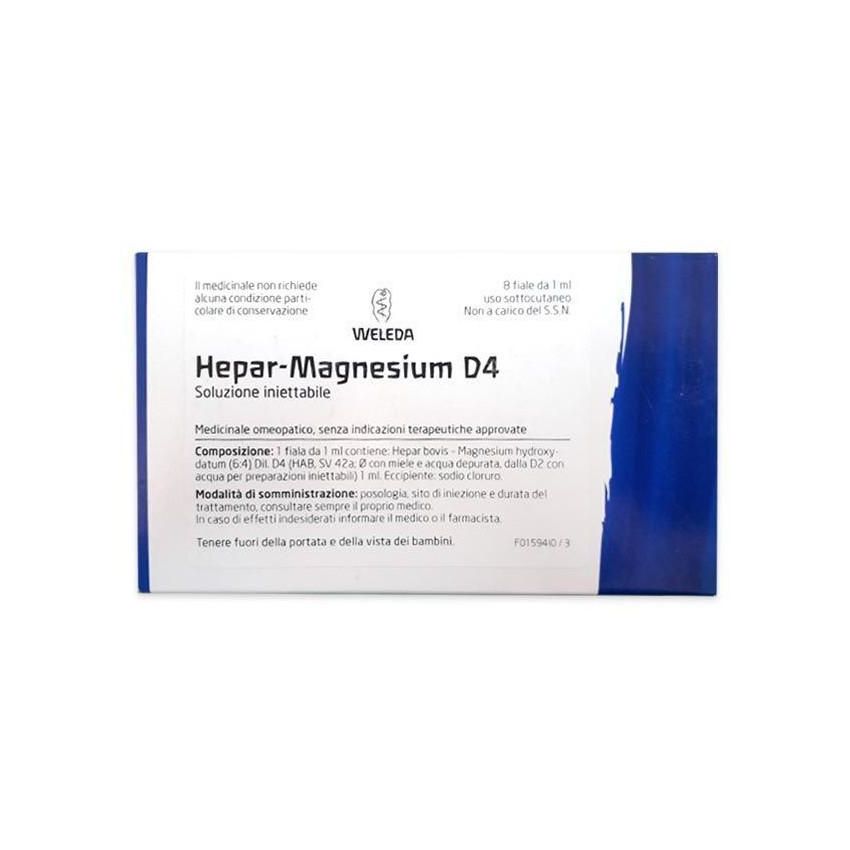 Weleda Hepar Magnesium D4 - Set di 8 Fiale da 1ml