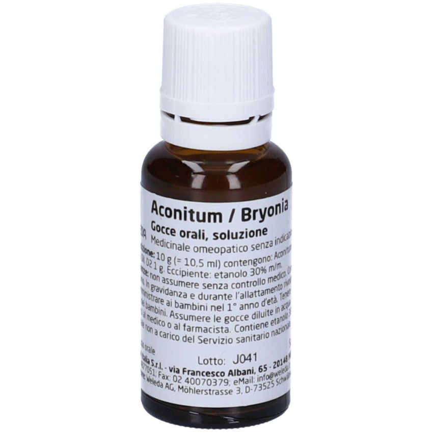Weleda Aconitum Bryonia Diluita - Gocce Homeopatiche 20ml