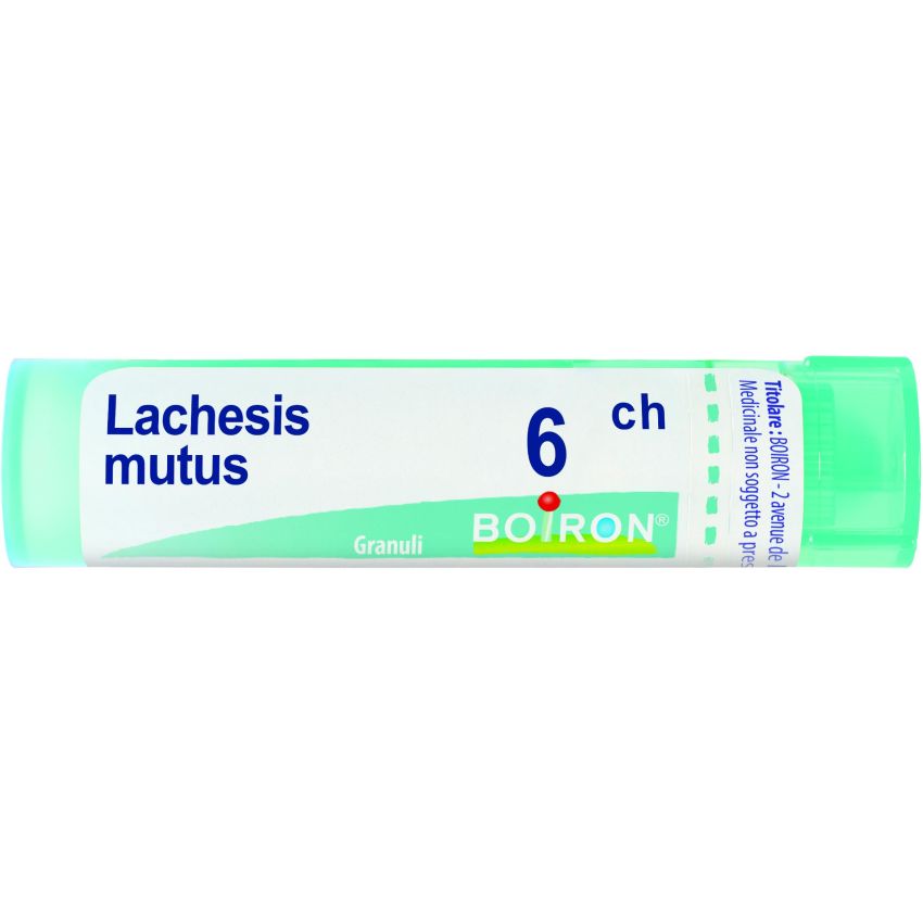 Boiron Lachesis Mutus 06Ch - Tubo di Granuli Omeopatici da 4g