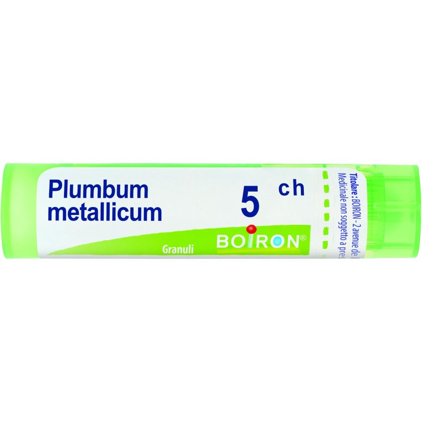 Granuli Plumbum Metallicum 05Ch da Boiron - Tubo da 4g