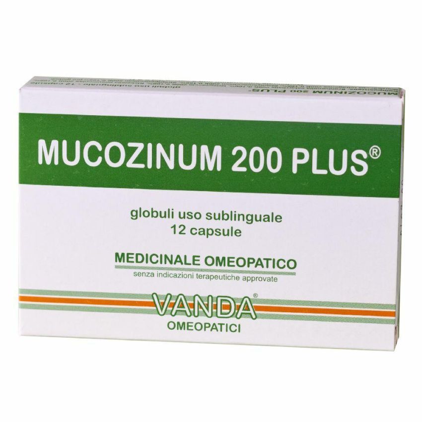 Vanda Mucozinum 200 Plus - Confezione da 12 Capsule