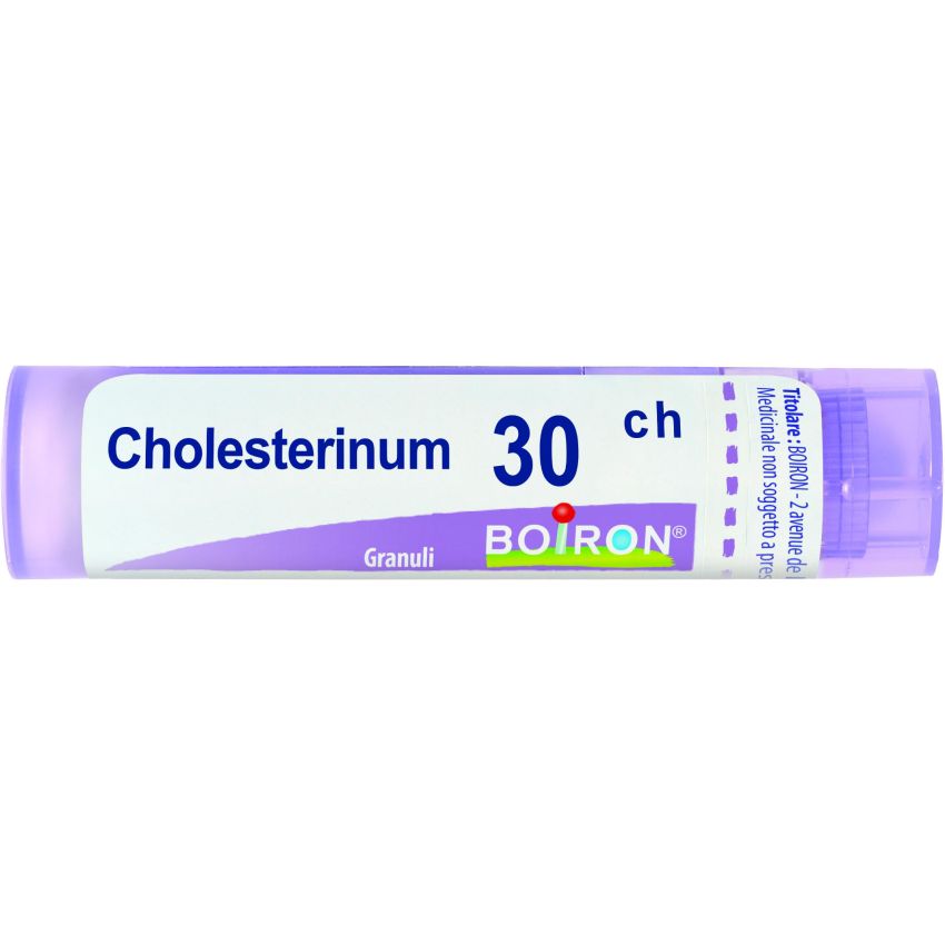 Boiron Cholesterinum 30CH - Granuli Omeopatici per Colesterolo, Tubo da 4g