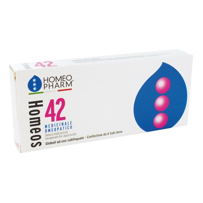 Homeos 42 Omeopatico - Confezione da 6 Tubi